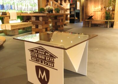 Glastisch Chaletbau Matti