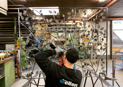 Produktion Fenstergitter